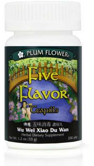 FIVE FLAVORS TEAPILLS (WU WEI XIAO DU WAN)